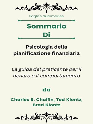 cover image of Sommario Di Psicologia della pianificazione finanziaria